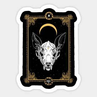 Ugly Tarot Skull Design Sticker